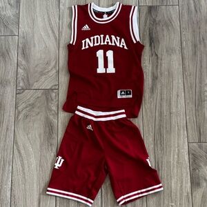 Indiana Red Basketball Uniform